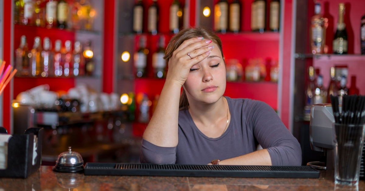 Frustrated bar owner